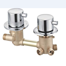 Wall mounted  brass thermostatic bath shower mixer